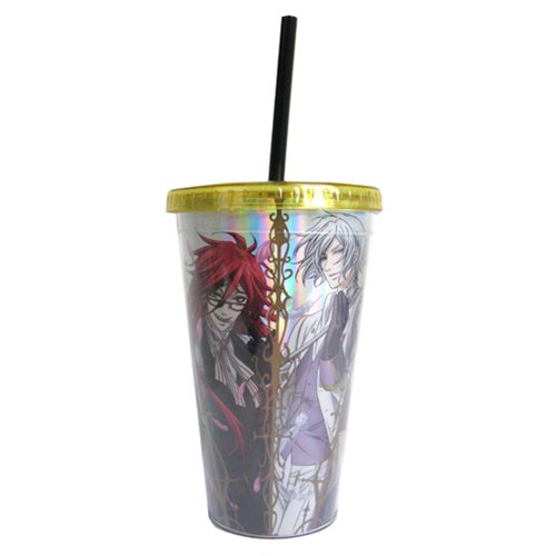 Black Butler with Foil 18 oz. Travel Cup
